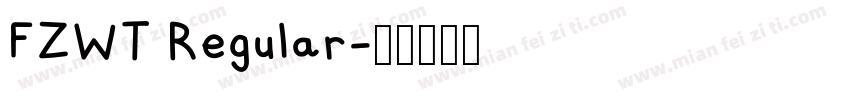 FZWT Regular字体转换